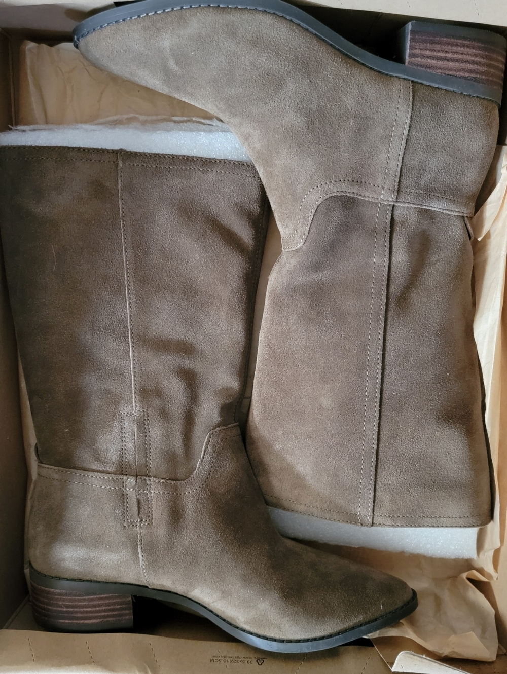 NIB Lucky Brand "Lefara" Suede Mid-Calf Boots